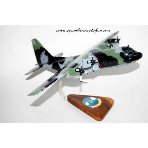 Lockheed Martin® C-130H Hercules®, 130th Airlift Sq Mountaineers in Green, 21" Mahogany Scale Model