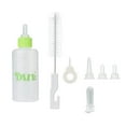 thumbnail image 2 of KBKYBUYZ 7PCS/ Set Pet Puppy Feeding Bottle Small Dog Cats Milk Nursing Care Kit Liquid Feeding Supplies 60ML with 4 Replacement Nipples,1 Brush and 1 Needle for Pet Supplies, Green, 2 of 5