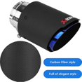 thumbnail image 4 of Embout de silencieux d'échappement mat en fibre de carbone pour voiture, 63 mm, 89 mm, 4 of 4