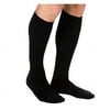 Jobst for Men Ribbed 20-30 Knee High Compression Socks Black Xlarge