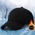 thumbnail image 3 of Lifetechs Men Baseball Hat Long Brim Windproof Cold Resistant Ear Protection With Earflap Cold Weather Father Outdoor Cap, 3 of 7
