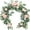 Pk-blush & Cream, variant on Moment Flower Garland 6FT Eucalyptus & Rose Artificial Floral Garland for Wedding Reception, Mantle, Table, Christmas Decor, Red-moody Burgundy & Black