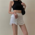 thumbnail image 3 of Txlixc Minifalda de tenis para mujeres, minifalda de cintura alta con pantalones cortos forrados Txlixc  moda, 3 of 8