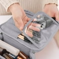 thumbnail image 7 of Daiosportswear Makeup Bag,Cosmetic Cases,Travel Makeup Bag with Compartment,Protable Travel Makeup Case for Cosmetics,Makeup Brushes,Toiletries,Travel Accessories Gray, 7 of 7