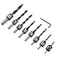 thumbnail image 2 of Contened Bit Bit Bit Woodwork Twist Counterbore Carpentry Perforación Reamer Hole Aberner Kit Herramientas de mano de acero de alta velocidad Herramientas de mano 8pcs Bits sidaley TO001442-02, 2 of 7