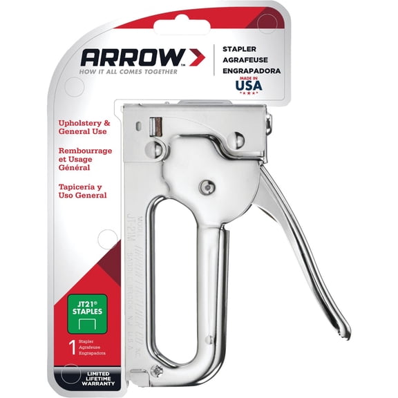 Arrow Fastener JT21M Household Staple Gun Tacker with Enamel Finish Pack of 2 — Construction & DIY Use, Standard Hardware Spec