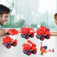 thumbnail image 3 of Vehículo de Ingeniería Zulema Juguetes de Construcción Rojo Dinosaurios, 3 of 5