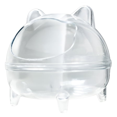 ACDANC Transparent Hamster Sand Bath Container Spacious Pet Hamster Bathtub Provide Comfortable to Gerbils and Guinea Pigs