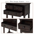 thumbnail image 3 of Console Sofa Table with 3 Drawers and Bottom Shelf, Entryway Hall Table, Sofa Tables Narrow Easy Assembly, 3 of 7