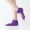 Deep purple, variant on Women Five Toe Backless Pilates Socks Non-Slip Fitness Workout Yoga Socks Ladies Breathable Sports Ballet Dance Slippers for Gym