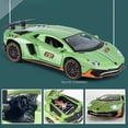 thumbnail image 3 of 1:32 Lambor Aventador SVJ LP780-4 Sports Car Model Toy Diecast Metal Scissor Doors Opened Simulation Sound Light Hobby Gifts, 3 of 9