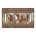 thumbnail image 2 of Yuyamidu Southwest Aztec Horse Golf Cart Seat Cover Soft Golf Cart Seat Towel Blanket Brown Golf Cart Cushion Cover, Universal Fits 2-Seat Golf Carts, Easy to Clean, 2 of 5