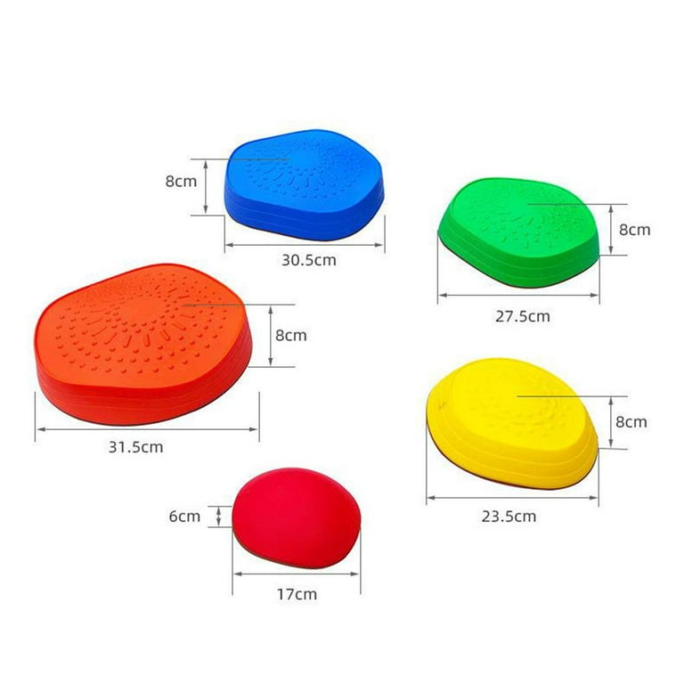 5pcs Kids , Stepping Stones with Non-slip Silicone Bottom