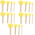 thumbnail image 1 of 20pcs Assorted Size Round Sponges Brush Set Kids Painting Tools Stippler (Yellow), 1 of 8