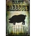 thumbnail image 2 of LightBoxJournal 13x18 Black Ornate Wood Framed with Double Matting Museum Art Print Titled - Dads BBQ, 2 of 4