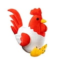 thumbnail image 5 of JWQFBC Chicken Plush Decor Comfortable Party Favors Realistic Adorable Ornament Chicken Red and White, 5 of 9