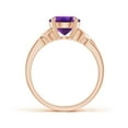 thumbnail image 2 of ANGARA Natural 2.28 Ct. Amethyst Solitaire Ring in 14K Rose Gold for Women (Ring Size: 11.5), 2 of 10