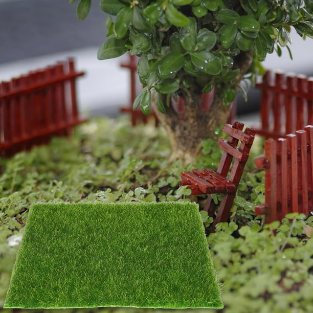 FOMIYES Alfombra De Césped Artificial Verde Para Con Corte Fácil Y Aspecto Natural