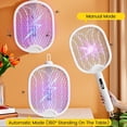 thumbnail image 6 of Electric Fly Swatter 4000V Bug Zapper Racket with 1800mAh Rechargeable Battery 5-Layer Safety Mesh Dual Modes 180° Foldable Ideal for Indoor or Outdoor Use (White), 6 of 6