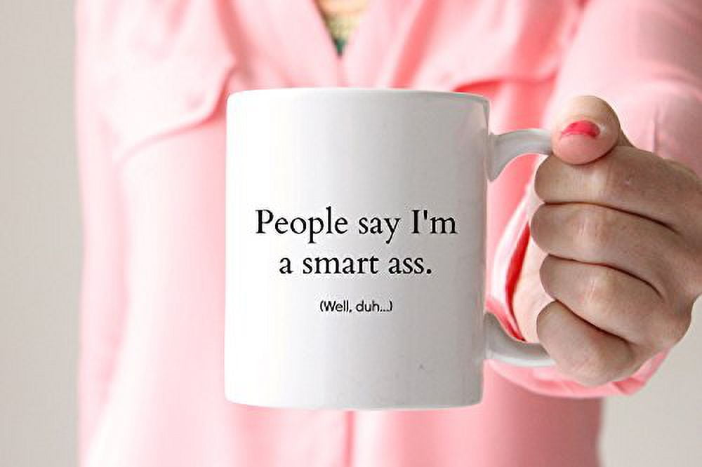 Smart Ass Coffee Company Mug, Funny Coffee Mug, Sarcastic Coffee Mug, Est  2022 M