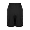 thumbnail image 7 of Pxkloy Women 2026 Cotton Linen Shorts Bermuda Casual Summer Beach Shorts Elastic Waist Drawstring Short Black,S, 7 of 7