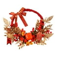 thumbnail image 2 of Tachiuwa New Year Wreath 2024 Wreath Front Door Simulation Red Berries Home Decor Pendant Artificial Wreath for Garden Spring Festival C, 2 of 10