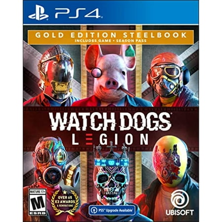 Watch Dogs: Legion Playstation 4 Gold Steelbook Edition With Free Upgrade To The Digital Ps5 Version