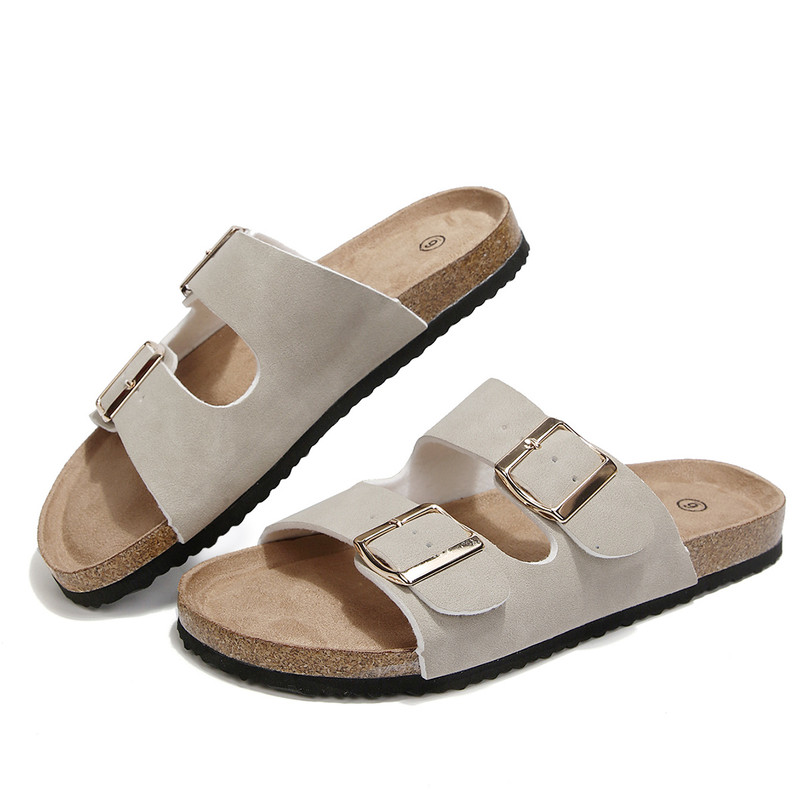 Penny Sue Women's Cork Footbed Slide Sandals, Off-White photo 2