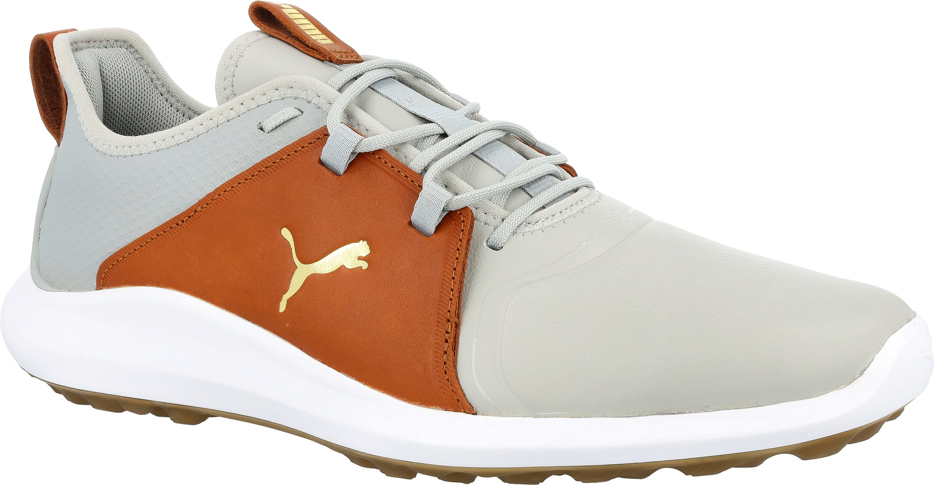 Puma Ignite Fasten8 Crafted Rise/Gold/Brown Men Spikeless Golf Shoes Choose Size - image 2 of 8