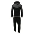 thumbnail image 2 of KaLI_store Suits for Men Hoodie Printed Sport Hoodie Sweatshirt Sweatpants Pocket Jacket Pullover Tops Suit Dark Gray,L, 2 of 5