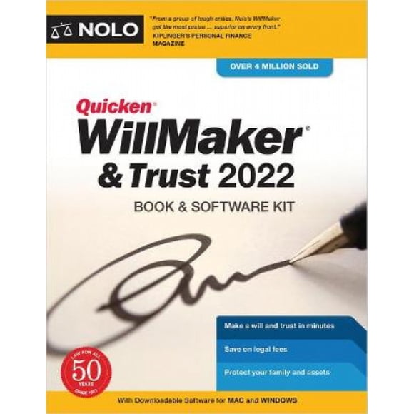 Quicken Willmaker & Trust 2022: Kit Livre & Logiciel