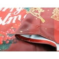 thumbnail image 5 of Christmas Holly Wreath Kitchen Curtain Valance 52x18inch with Rod Pocket Half Short Red Ornaments Star Deer Laundry Cutain Topper Window Valance, 5 of 6