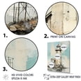 thumbnail image 3 of Designart "Coastal Lighthouse In Minimal Grey" Beach Light House Floater Framed Canvas Art Print, 3 of 5