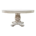 thumbnail image 3 of Acme Vendome Wooden Round Dining Table with Pedestal in Antique Pearl Indoor, 3 of 3