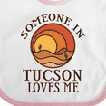 thumbnail image 4 of Inktastic Someone in Tucson Arizona Loves Me Boys or Girls Baby Bib, 4 of 4