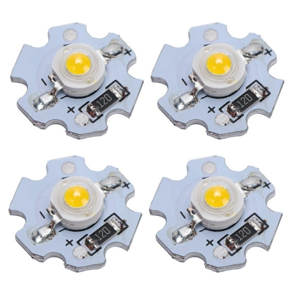 LAFGUR 25Pcs High Power LED Chip AXD-0.5W-5V UV Purple LED Lamp Beads W/Aluminum Base