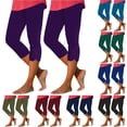 thumbnail image 1 of FNFYFH Liquidation Pantalons Capris de Yoga Durables pour Femmes en Coton, Vert, 1 of 7