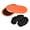 Orange, variant on Uxcell Exercise Core Sliders, Oval Glider Discs with Feet Covers, Dual Sided, Home Gym, Black