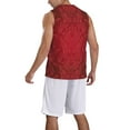 thumbnail image 2 of Sikiie Vintage Burgundy Basketball Jersey Reversible Men's Mesh Athletic Sports Shirts Training Practice S-4XLLarge, 2 of 6