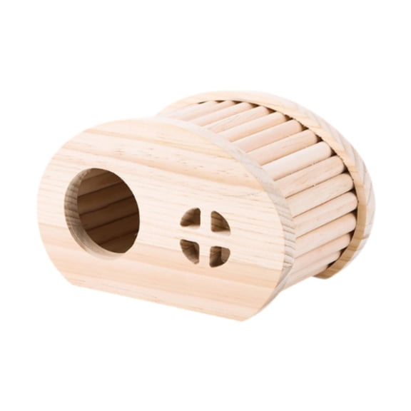 Bothyi Hamster Wooden House Mice Rat Habitat for Rutin Chicken Chinchillas Sleeping B