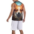 thumbnail image 2 of Pofeuu Cartoon Pattern Corgi Print Basketball Jersey, Shirts for Men Youth Basketball Jersey Crew Neck-3X-Large, 2 of 6