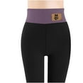 thumbnail image 4 of Fleece Leggings for Women Winter Warm Tights Plus Size Snow Pants Lined Thermal Clothes Black-4 4XL, 4 of 8