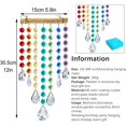 thumbnail image 5 of Hanging Crystal Prism Suncatcher Window Garden Decoration Ornament Rainbow Glass Beads Chain Pendant Crystal Wind Chimes, 5 of 17