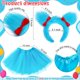 thumbnail image 3 of Set de disfraces de Halloween Boutrele para niñas, falda tutú azul, 5 unidades, 3 of 6