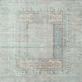 thumbnail image 1 of Ahgly Company Machine Washable Indoor Square Contemporary Dark Goldray Area Rugs, 9' Square, 1 of 7