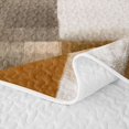 thumbnail image 5 of Homewish Watercolor Checkered Quilt Full,Vintage Aesthetic Full Bedspread Sets,Brown,3-Piece, 5 of 7