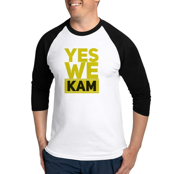 CafePress - Yes We Kam - Cotton Baseball Jersey, 3/4 Raglan Sleeve Shirt