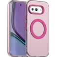 thumbnail image 1 of KOMI Magnetic Case Compatible for Google Pixel 9A Case Wireless Charging,[Compatible with MagSafe] Translucent Matte PC Thin Cover for Google Pixel 9A Phone Cases Clear 2025 Red, 1 of 5