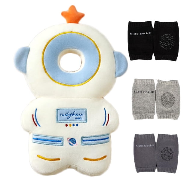 Mochila protectora para la cabeza del bebé Feidoog con 3 rodilleras Astronaut