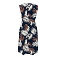thumbnail image 4 of Rciityk Women's Summer Dresses Casual Loose Round Neck Boho Dress Fashion Floral Printed Sleeveless Beach Sundress, 4 of 4